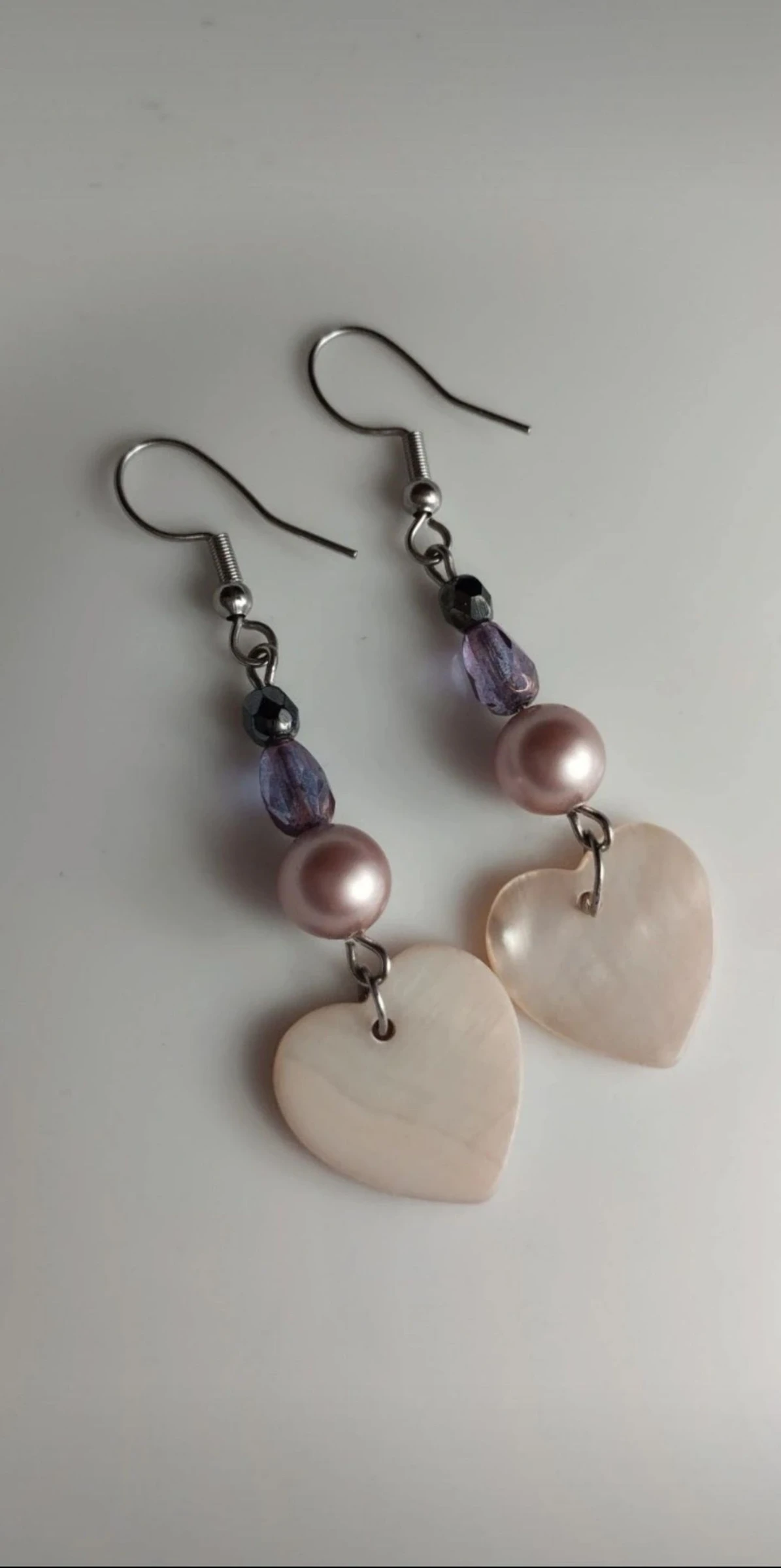 🩷💖💓Beautiful and Elegant Mother-of-Pearl, River Pearl and Swarovski Crystal Earrings💓💖🩷 – photo 4